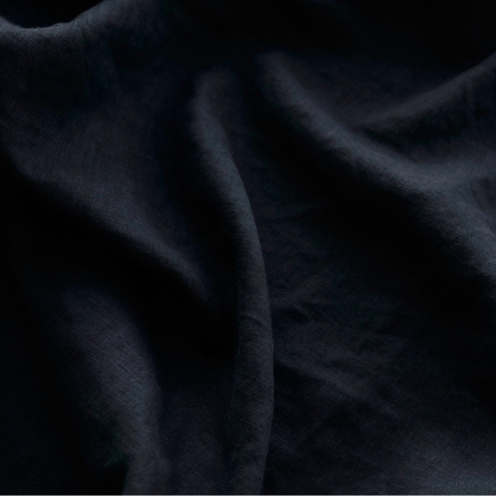 Linenfox Black Linen Pinafore Dress – XS🖤 - Picture 4 of 7